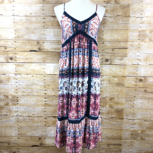 Knox Rose Dresses & Skirts - Knox Rose Floral Boho Maxi Dress Sz S